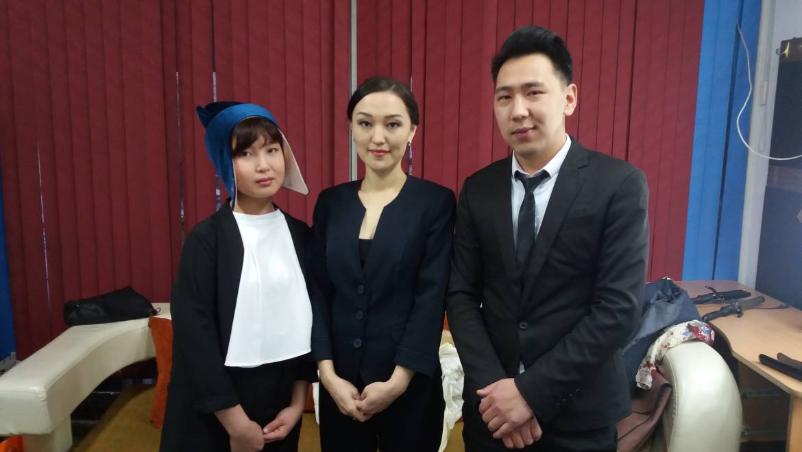 <center> В гостях у СТВ в программе «Ишемби күнү таңында»</center>